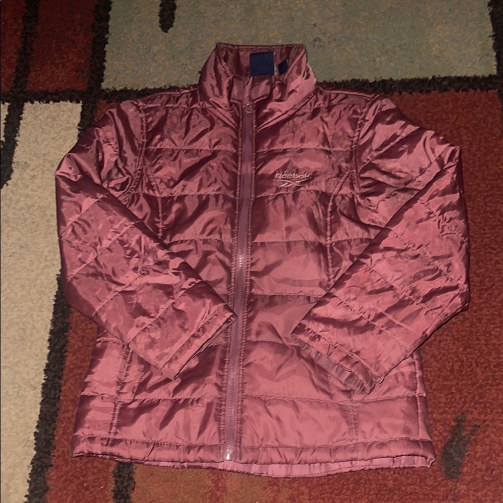 Reebok Pink Quilted Puffer Jacket